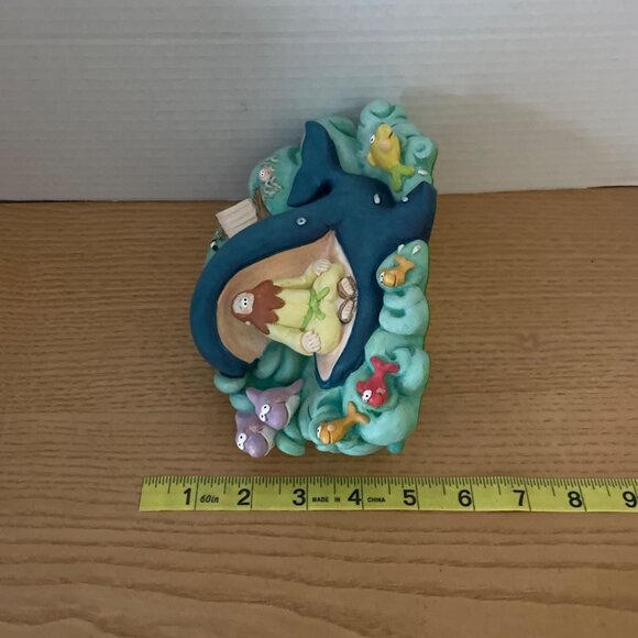 The Beginners Bible Jonah and The Whale Ceramic Collectible Figurine 1996 Rare - Picture 15 of 15